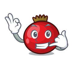 Call me red currant mascot cartoon