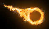 Feuerring mit Feuerschweif