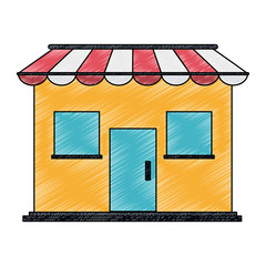 Poster - Shop building symbol vector illustration graphic design