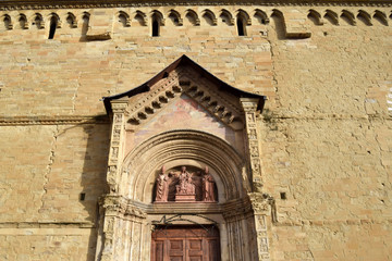 Sticker - Detail of the Cathedral of Saints Peter and Donato in Arezzo - Tosacna - Italy