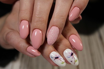 Wall Mural - beautiful fashion manicure