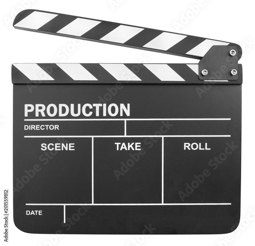 klaps-filmowy-na-bialym-tle