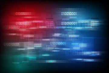abstract digital binary matrix number technology futuristic concept background