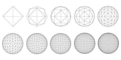Set with spheres