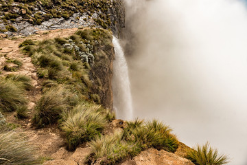 Top of Tugela Falls, the second tallest waterfall on earth