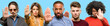 © Krakenimages.com - Group of mixed people, women and men annoyed with bad attitude making stop sign with hand, saying no, expressing security, defense or restriction, maybe pushing