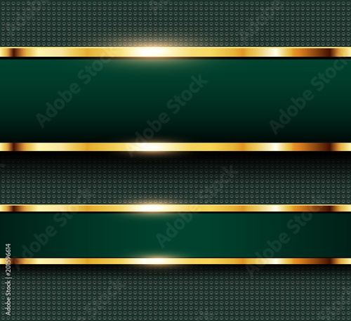 Business background green and gold