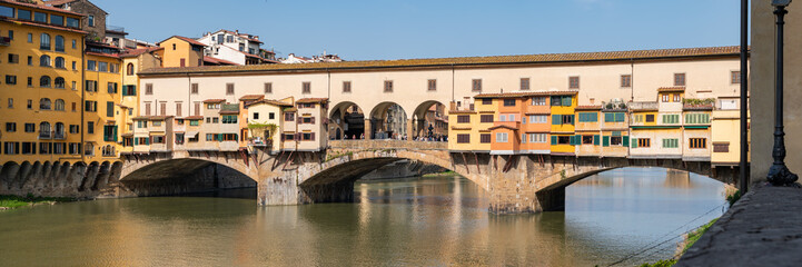 Florence Ponte vecchio by night  - tuscany , Italy