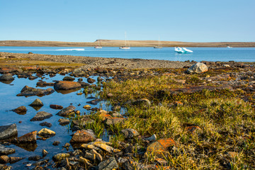 Wall Mural - bay near fort ross. anchorage near ice.