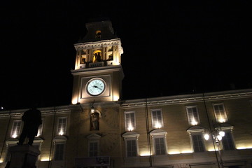 di notte in centro città