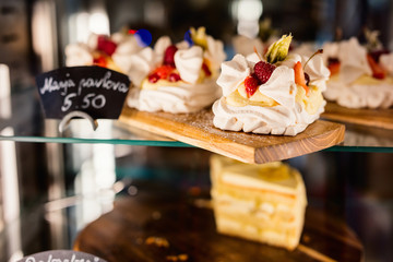 Wall Mural - Pastry shop glass display