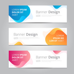 vector abstract design banner web template.