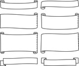 手書きの旗 フラッグのイラストセット Stock ベクター Adobe Stock