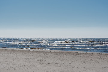 Canvas Print - Blue Baltic sea.