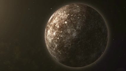 Wall Mural - solar system - mercury. it is the smallest and closest to the sun of the eight planets in the solar 