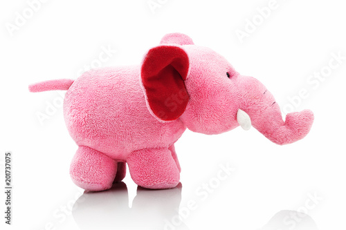 small pink elephant stuffed animal