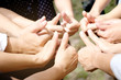 © Media  - Symbol excellent  Hand thumbs of people corporate Meeting Teamwork Concept.