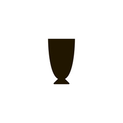 Sticker - drink glass icon. sign design