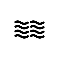 Canvas Print - wave icon. sign design