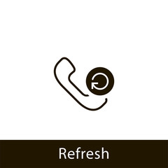 Sticker - phone icon. refresh phone. sign design