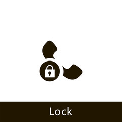 Wall Mural - phone icon. lock phone. sign design