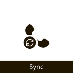 Canvas Print - phone icon. sync phone. sign design