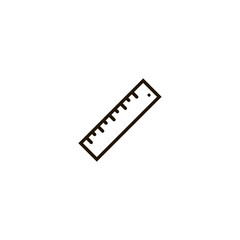 Sticker - ruler icon. sign design