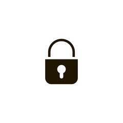 Canvas Print - lock icon. sign design