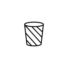 Canvas Print - bin icon. sign design