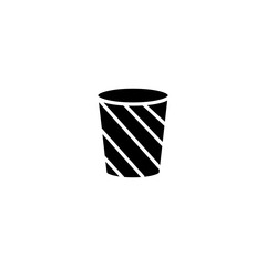 Sticker - bin icon. sign design