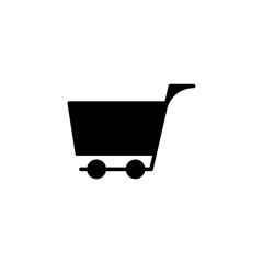 Sticker - shopping cart icon. sign design