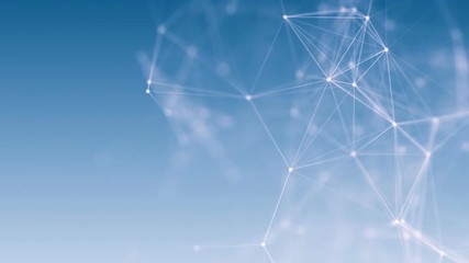 Wall Mural - global digital network blue animation background