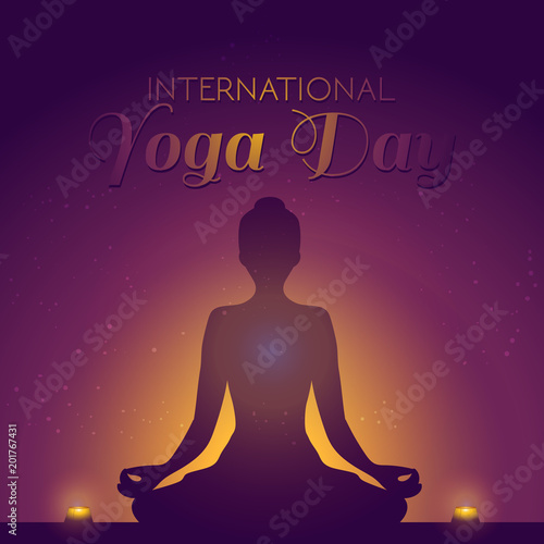 Beautiful Concept Banner Illustration For The International Yoga