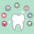 dental care set icons vector illustration design