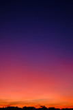 Fototapeta Zachód słońca - Marvelous gradient skyline during sunset in the city