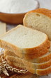 Sliced white bread