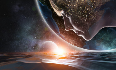 Wall Mural - mystery of space world