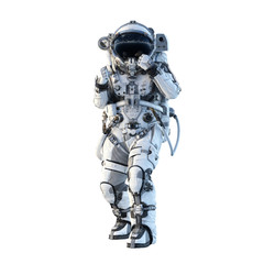 Wall Mural - Astronaut on white. Mixed media