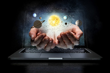 in the world of technologies. mixed media