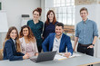 © contrastwerkstatt - Group portrait of cheerful team in office