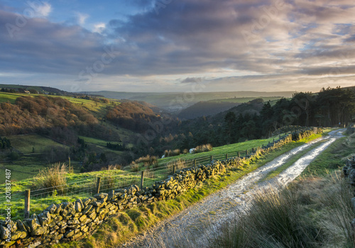 Fotomural landscape scenery around calderdale
