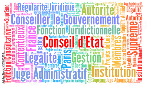 Conseil D Etat Nuage De Mots Buy This Stock Illustration