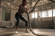 © Jacob Lund - Fat burning workout using battle ropes