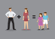 © UncleFredDesign - Family Mathematics Conceptual Vector Illustration