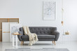 © Photographee.eu - Gray couch in modern room