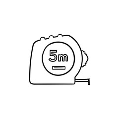 Sticker - Tape measure hand drawn outline doodle icon