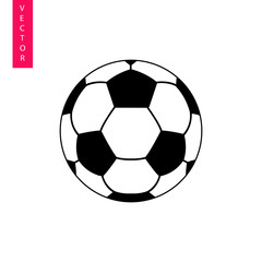 Soccer ball vector icon, logo