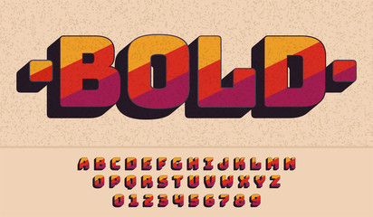 Retro Font 90's, 80's. typography design, Simple Bold Style. Vector abc alphabet