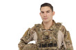 © Straight8Stock - Soldier posing against white