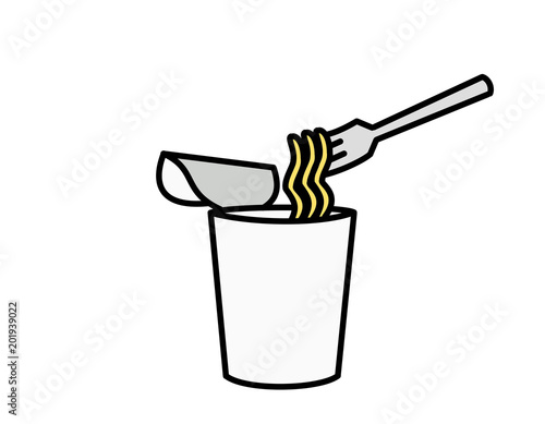 カップラーメン 色 フォーク 右 Stock イラスト Adobe Stock カップラーメン 色 フォーク 右 Stock イラスト Adobe Stock